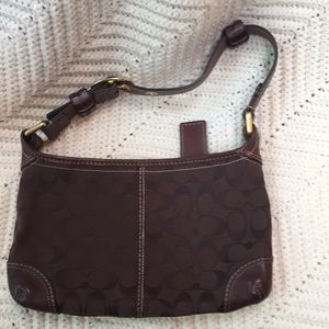 Coach signature shoulder bag